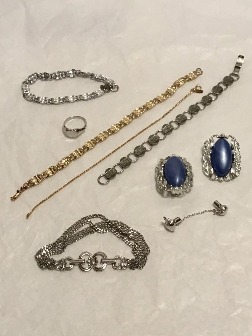 Vintage collection of Sarah Coventry jewelry bracelets, earrings, etc.